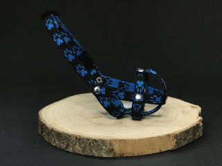 Palkar nylonový náhubok pre psov veľ. 0 12 cm x 3 cm čierno-modrá